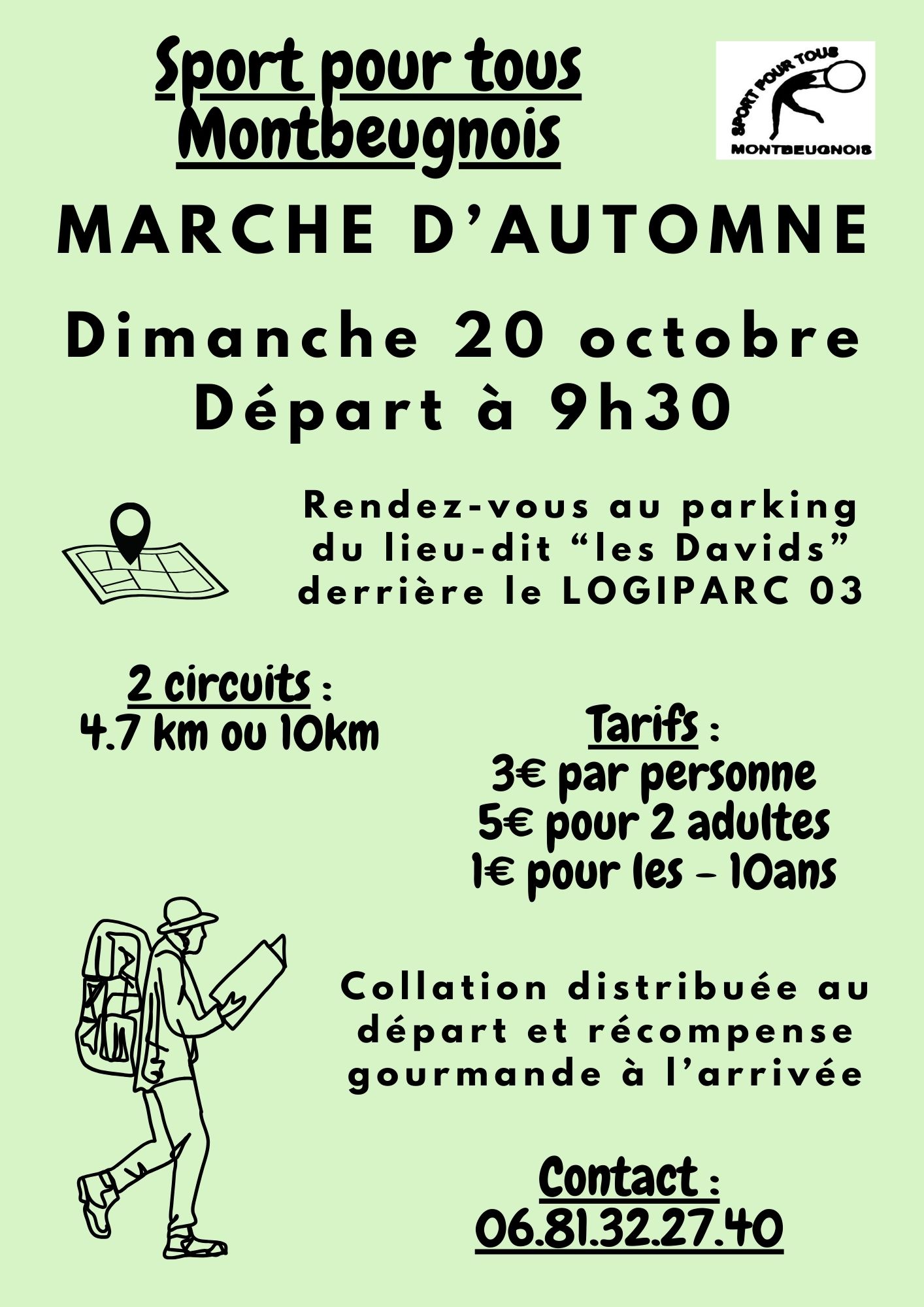 Marche d'automne de Sport pour Tous Montbeugnois