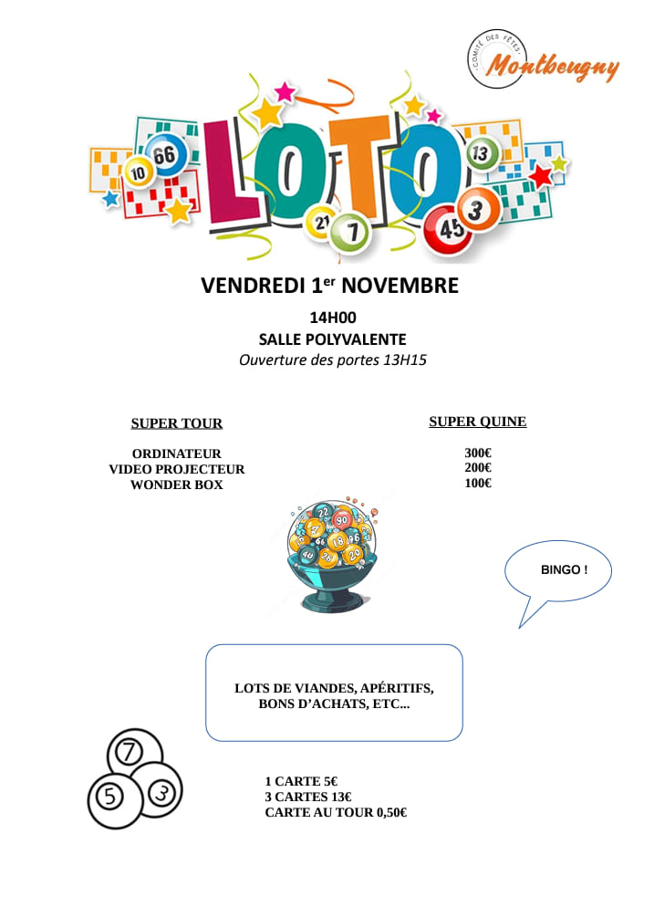 Loto du Comité des Fêtes