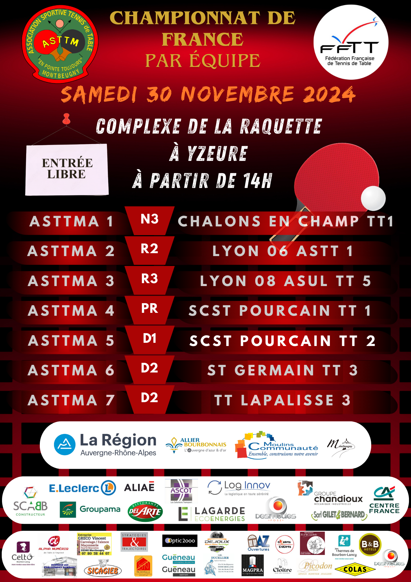 Match de l'ASTTMA