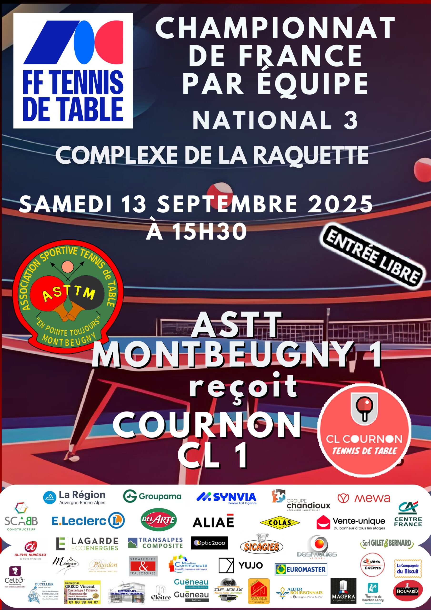 Matchs de l'ASTTMA