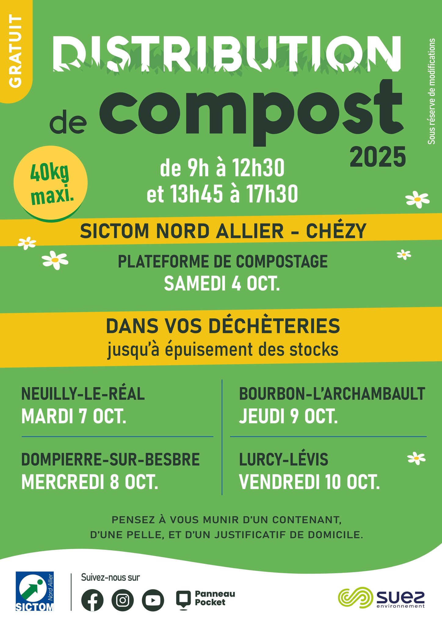 Distribution de compost - SICTOM Nord Allier