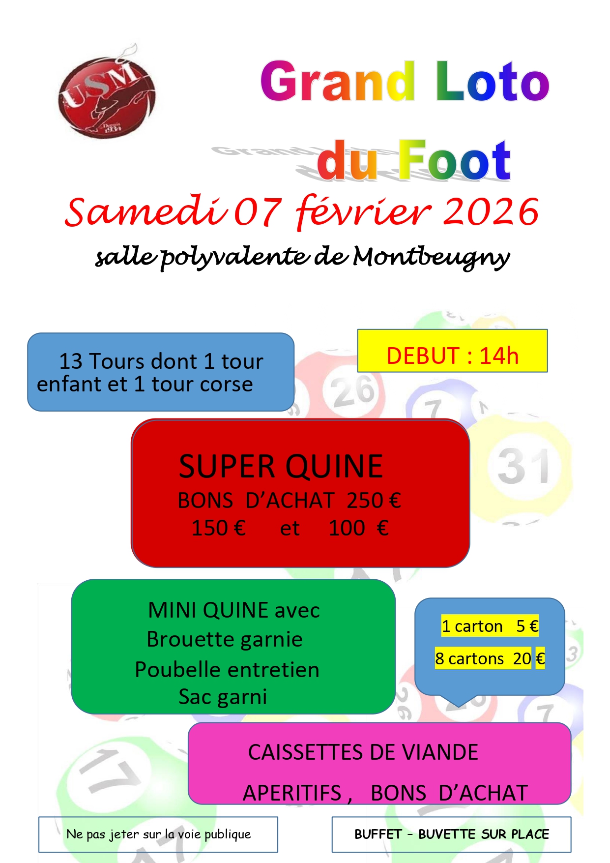 Loto de l'US Montbeugny