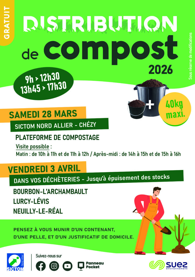 Distribution de compost