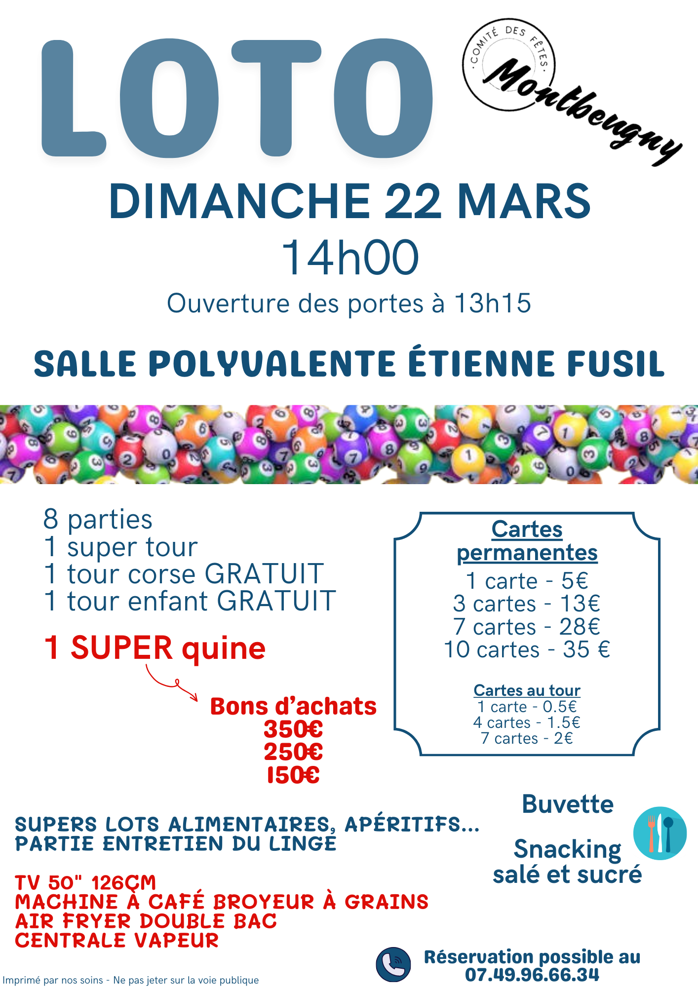 Loto du Comité des Fêtes