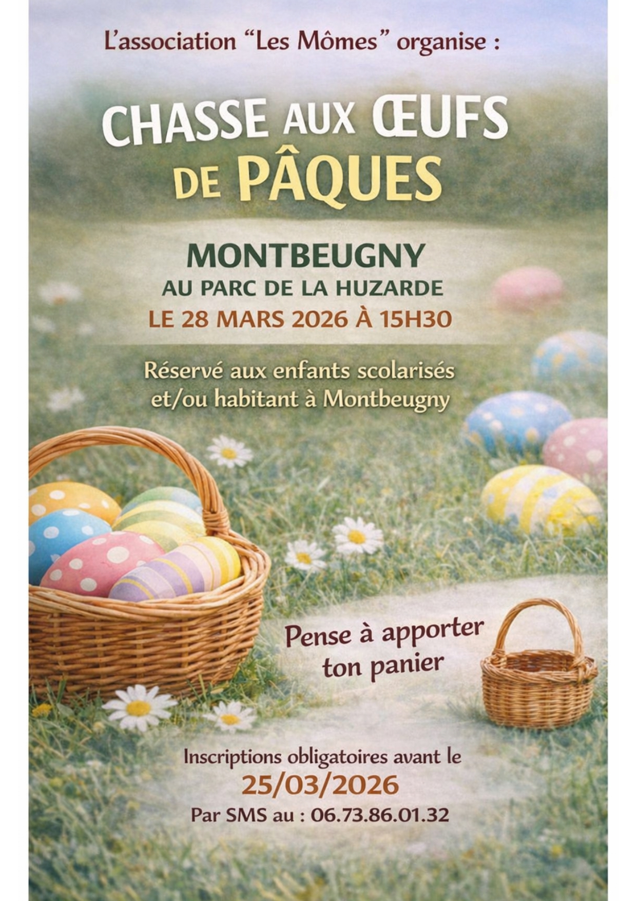 Chasse aux oeufs de Pâques des Mômes