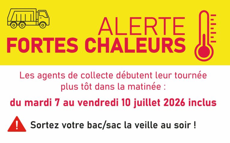 Alerte canicule – Collecte des déchets
