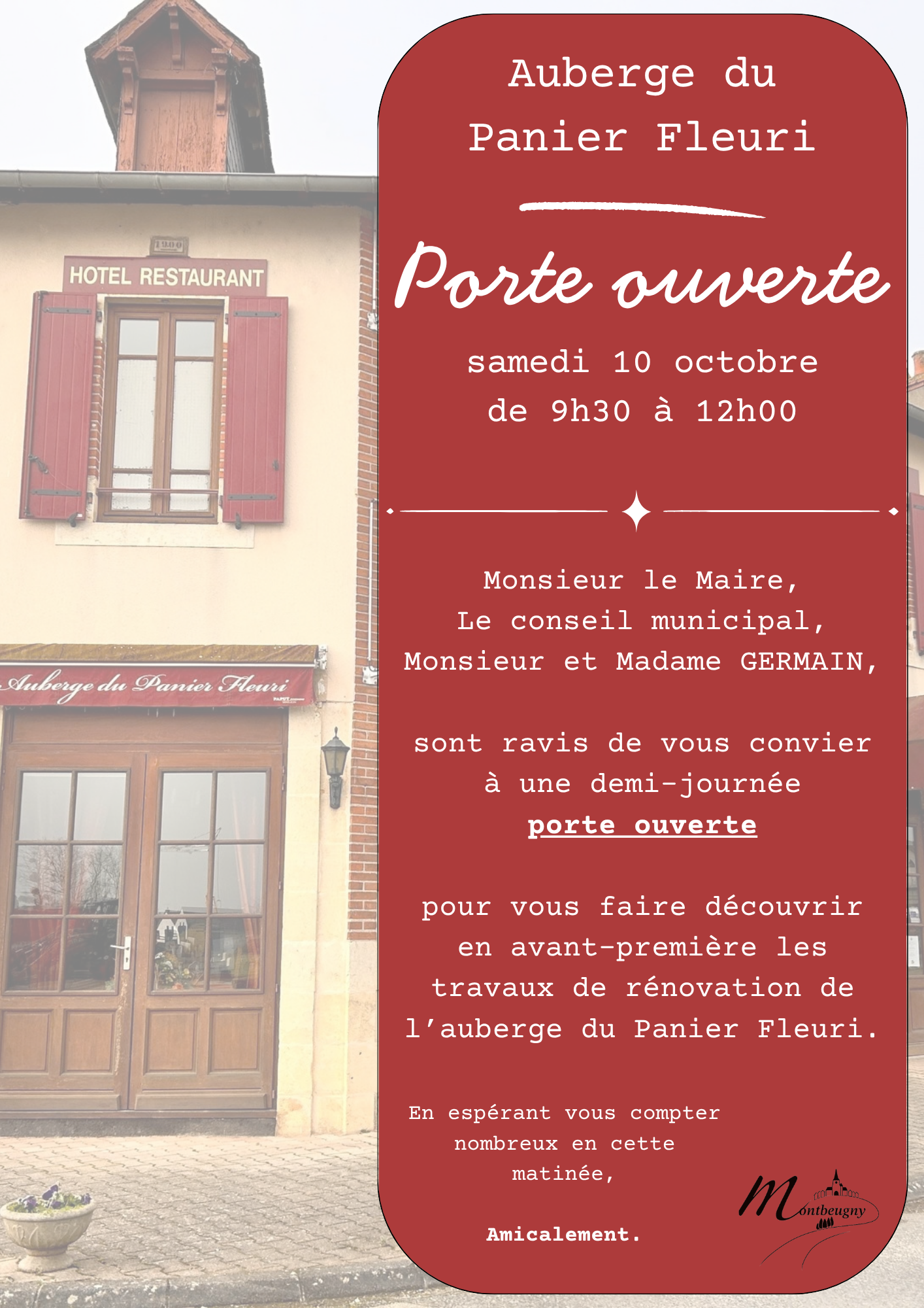 Demi-journée porte ouverte à l'auberge du Panier Fleuri